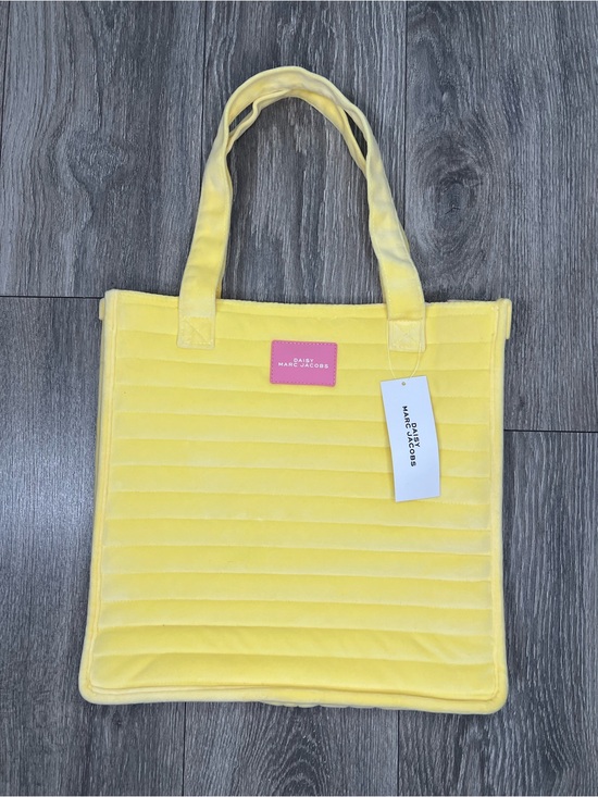 Marc Jacobs Handbags - Marc Jacobs Daisy Yellow Quilted Velvet Tote Bag New With Tags 13x13